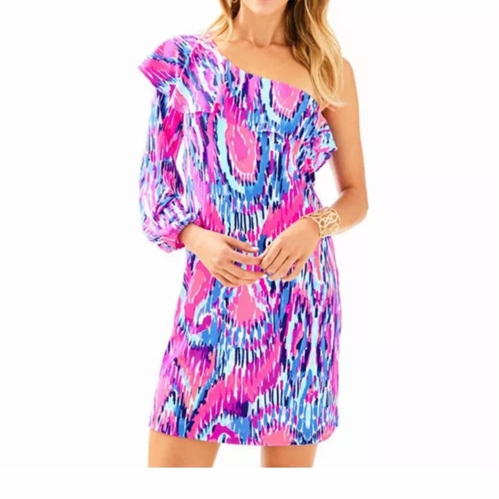 Lilly Pulitzer Amante Silk Dress Size Large